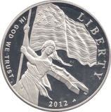 2012 USA SILVER PROOF COMMEMORATIVE DOLLAR - Silver Proof - Cambridgeshire Coins