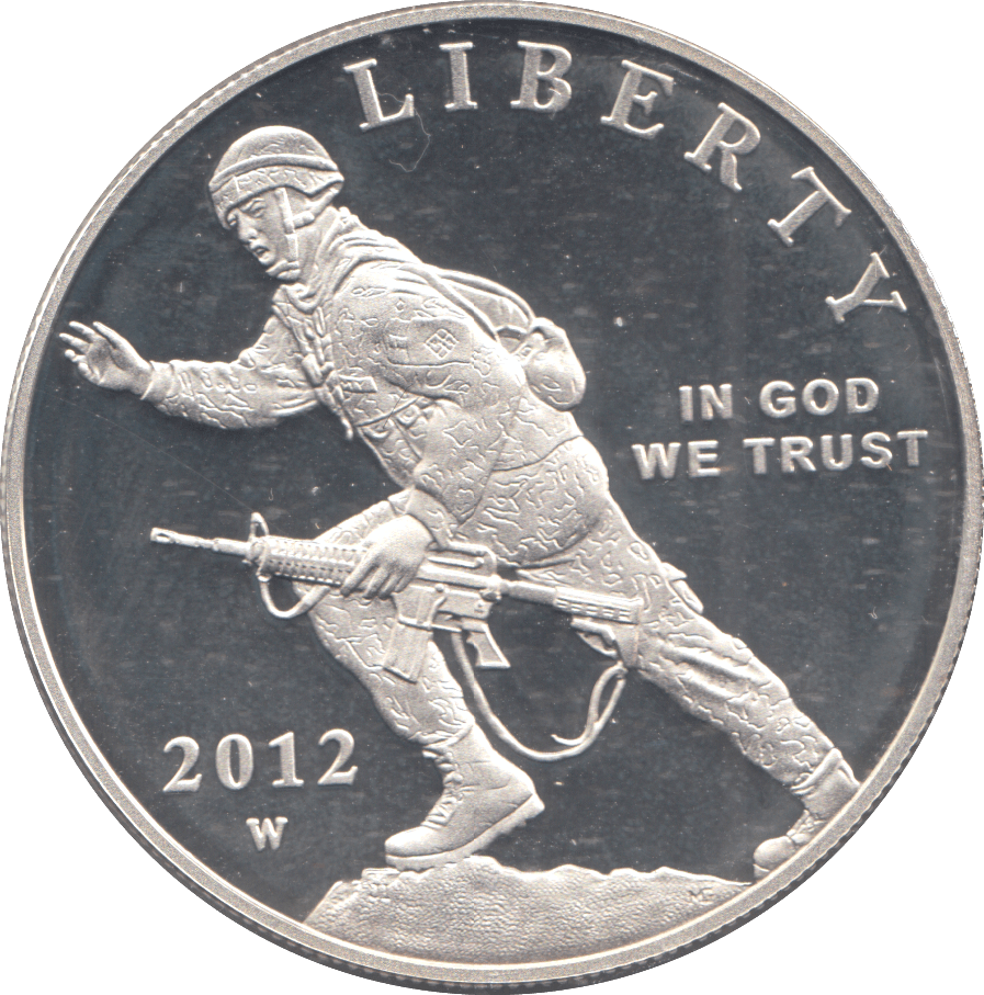 2012 USA SILVER PROOF COMMEMORATIVE LIBERTY DOLLAR - Silver Proof - Cambridgeshire Coins