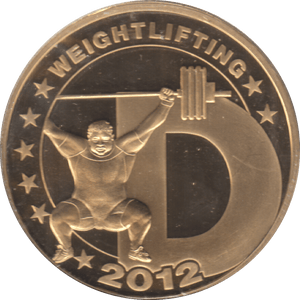 2012 WEIGHTLIFTING MEDALLION - WORLD COINS - Cambridgeshire Coins