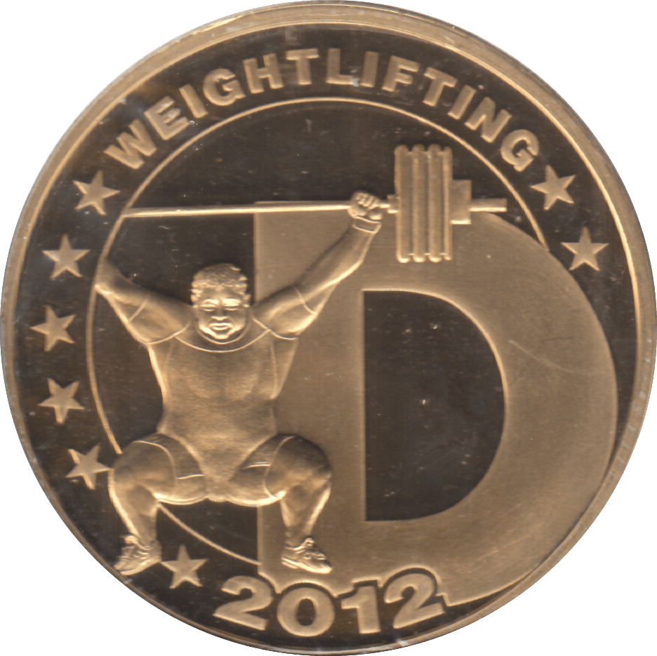 2012 WEIGHTLIFTING MEDALLION - WORLD COINS - Cambridgeshire Coins