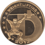 2012 WEIGHTLIFTING MEDALLION - WORLD COINS - Cambridgeshire Coins