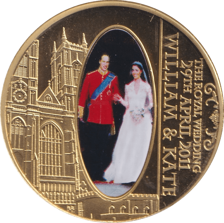 2012 WILLIAM AND KATE WEDDING COIN F242 - WORLD COINS - Cambridgeshire Coins