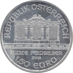 2013 1oz SILVER PHILHARMONIKER AUSTRIA - SILVER 1 oz COINS - Cambridgeshire Coins