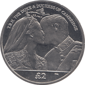 2013 2 POUND THE DUKE & DUCHESS OF CAMBRIDGE ( BU ) - WORLD COINS - Cambridgeshire Coins