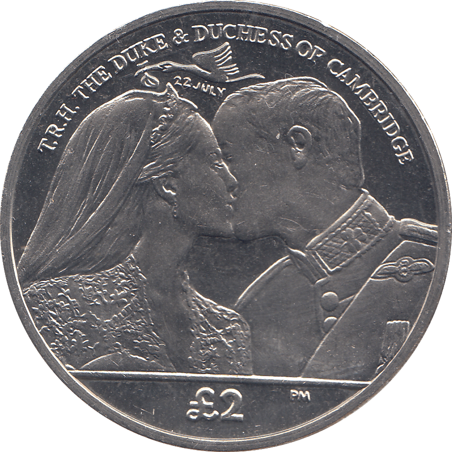 2013 2 POUND THE DUKE & DUCHESS OF CAMBRIDGE ( BU ) - WORLD COINS - Cambridgeshire Coins