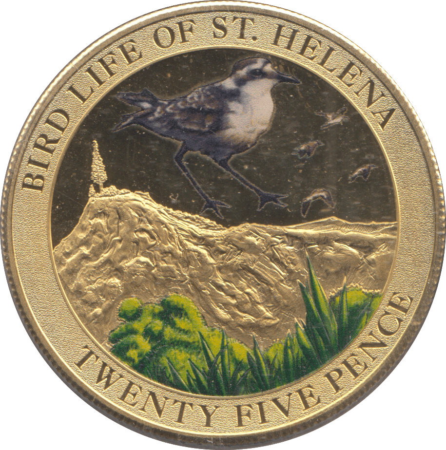 2013 25 PENCE BIRD LIFE OF ST HELENA - WORLD COINS - Cambridgeshire Coins