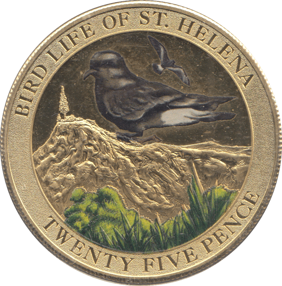 2013 25 PENCE BIRD LIFE OF ST HELENA - WORLD COINS - Cambridgeshire Coins