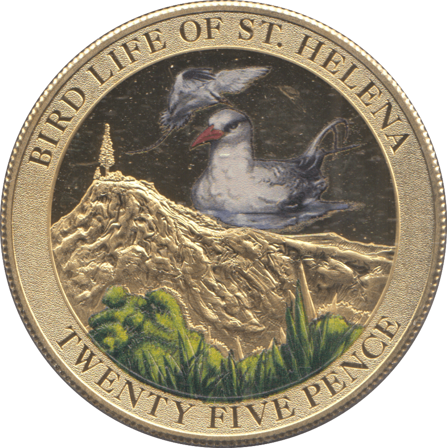 2013 25 PENCE BIRD LIFE OF ST HELENA - WORLD COINS - Cambridgeshire Coins