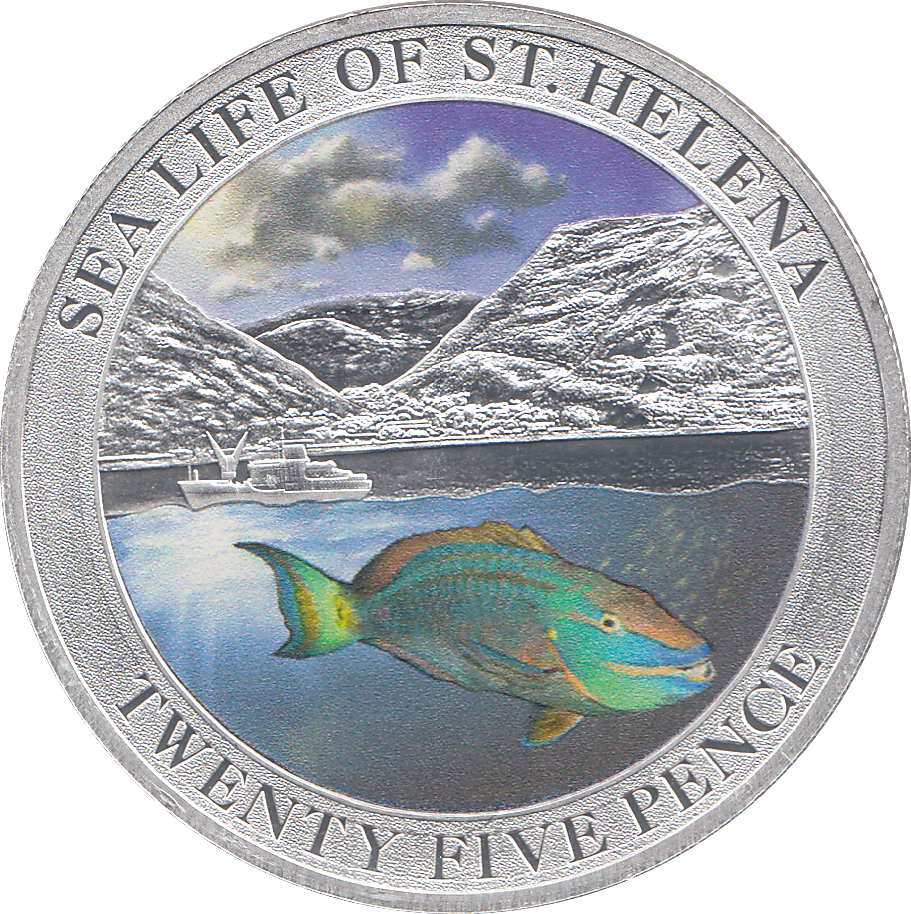 2013 25 PENCE SEA LIFE OF ST HELENA ( P ) - WORLD COINS - Cambridgeshire Coins