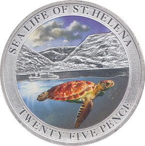2013 25 PENCE SEA LIFE OF ST HELENA ( P ) - WORLD COINS - Cambridgeshire Coins
