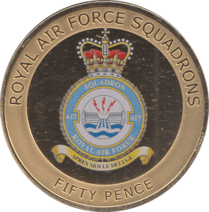 2013 50 PENCE ROYAL AIR FORCE SQUADRONS - WORLD COINS - Cambridgeshire Coins