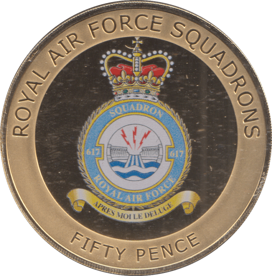2013 50 PENCE ROYAL AIR FORCE SQUADRONS - WORLD COINS - Cambridgeshire Coins