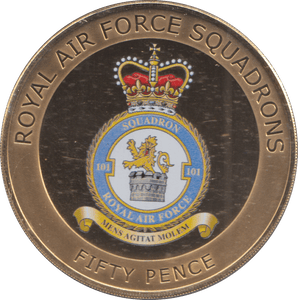 2013 50 PENCE ROYAL AIR FORCE SQUADRONS - WORLD COINS - Cambridgeshire Coins