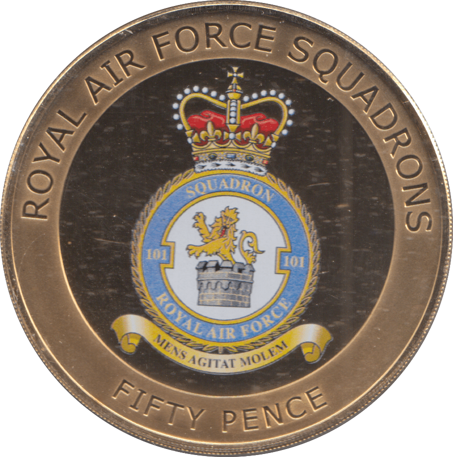 2013 50 PENCE ROYAL AIR FORCE SQUADRONS - WORLD COINS - Cambridgeshire Coins
