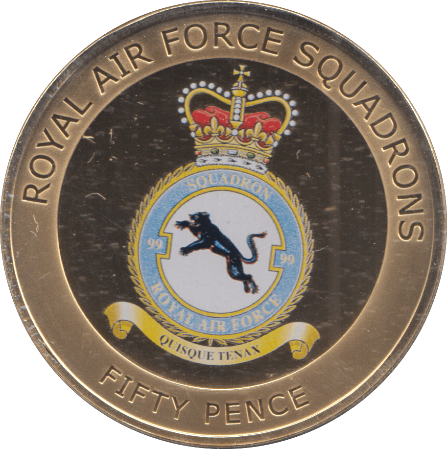 2013 50 PENCE ROYAL AIR FORCE SQUADRONS - WORLD COINS - Cambridgeshire Coins