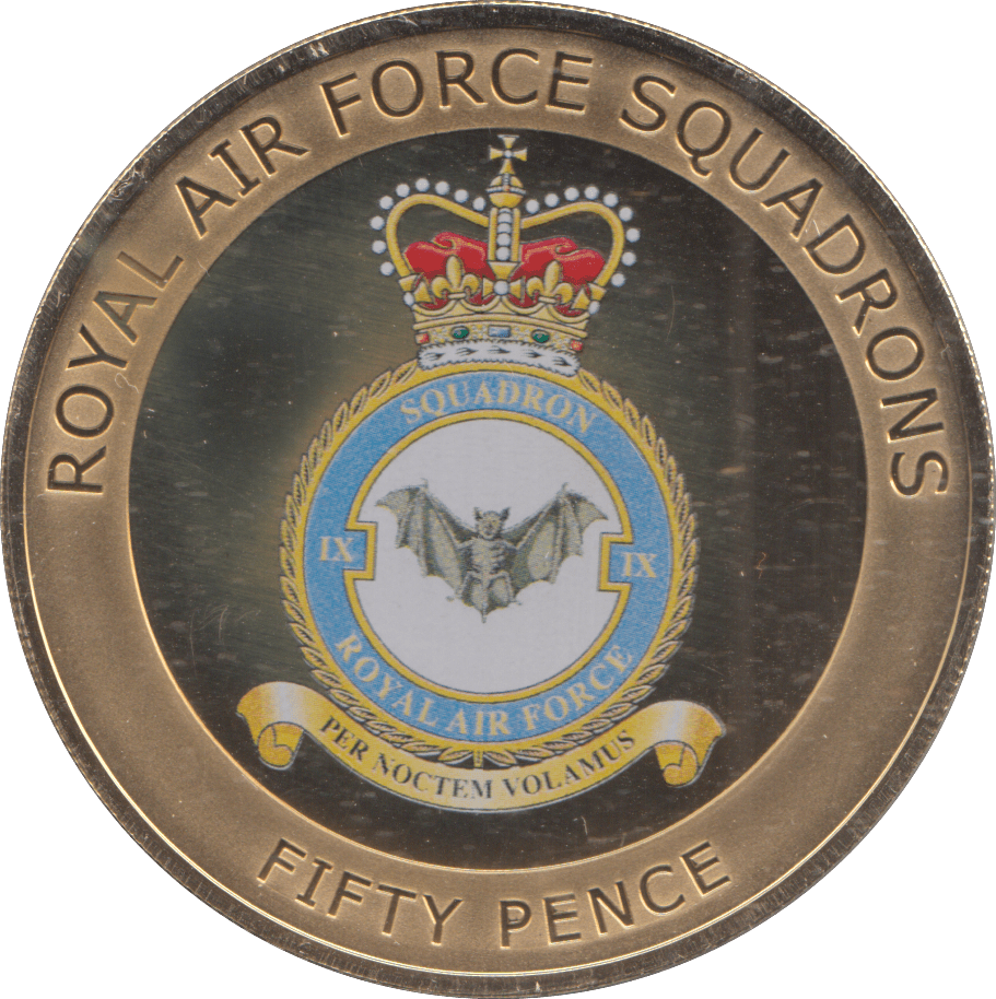 2013 50 PENCE ROYAL AIR FORCE SQUADRONS - WORLD COINS - Cambridgeshire Coins