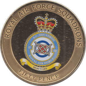 2013 50 PENCE ROYAL AIR FORCE SQUADRONS - WORLD COINS - Cambridgeshire Coins