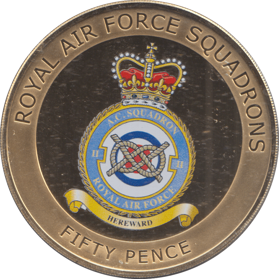 2013 50 PENCE ROYAL AIR FORCE SQUADRONS - WORLD COINS - Cambridgeshire Coins