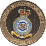 2013 50 PENCE ROYAL AIR FORCE SQUADRONS - WORLD COINS - Cambridgeshire Coins
