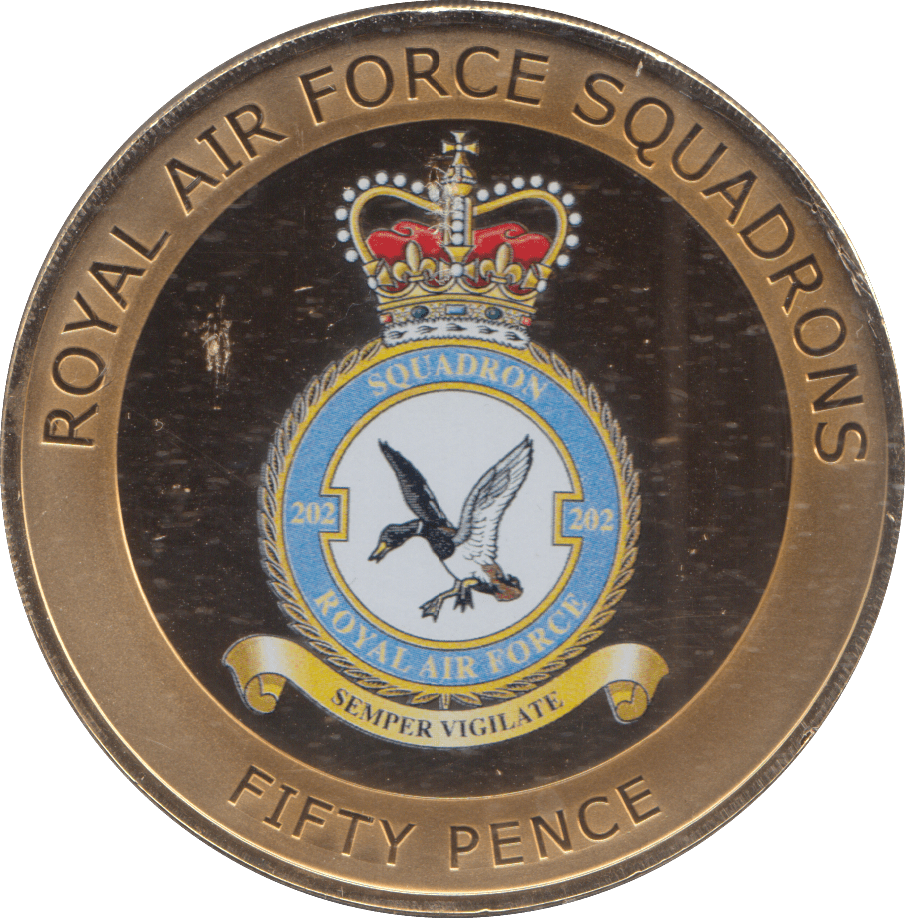 2013 50 PENCE ROYAL AIR FORCE SQUADRONS - WORLD COINS - Cambridgeshire Coins