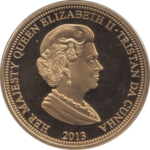 2013 50 PENCE TRISTAN DA CUNHA F175 - WORLD COINS - Cambridgeshire Coins