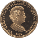 2013 50 PENCE TRISTAN DA CUNHA F175 - WORLD COINS - Cambridgeshire Coins