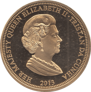 2013 50P CORONATION TRISTAN DA CUNHA - WORLD COINS - Cambridgeshire Coins