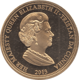 2013 50P CORONATION TRISTAN DA CUNHA - WORLD COINS - Cambridgeshire Coins