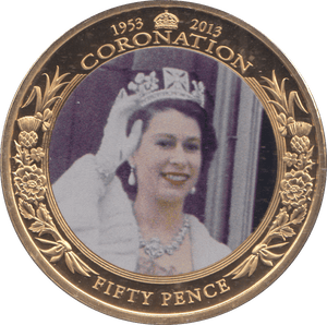 2013 50P CORONATION TRISTAN DA CUNHA - WORLD COINS - Cambridgeshire Coins