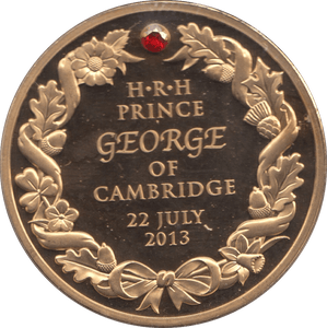 2013 BIRTH OF PRINCE GEORGE MEDALLION F168 - MEDALS & MEDALLIONS - Cambridgeshire Coins