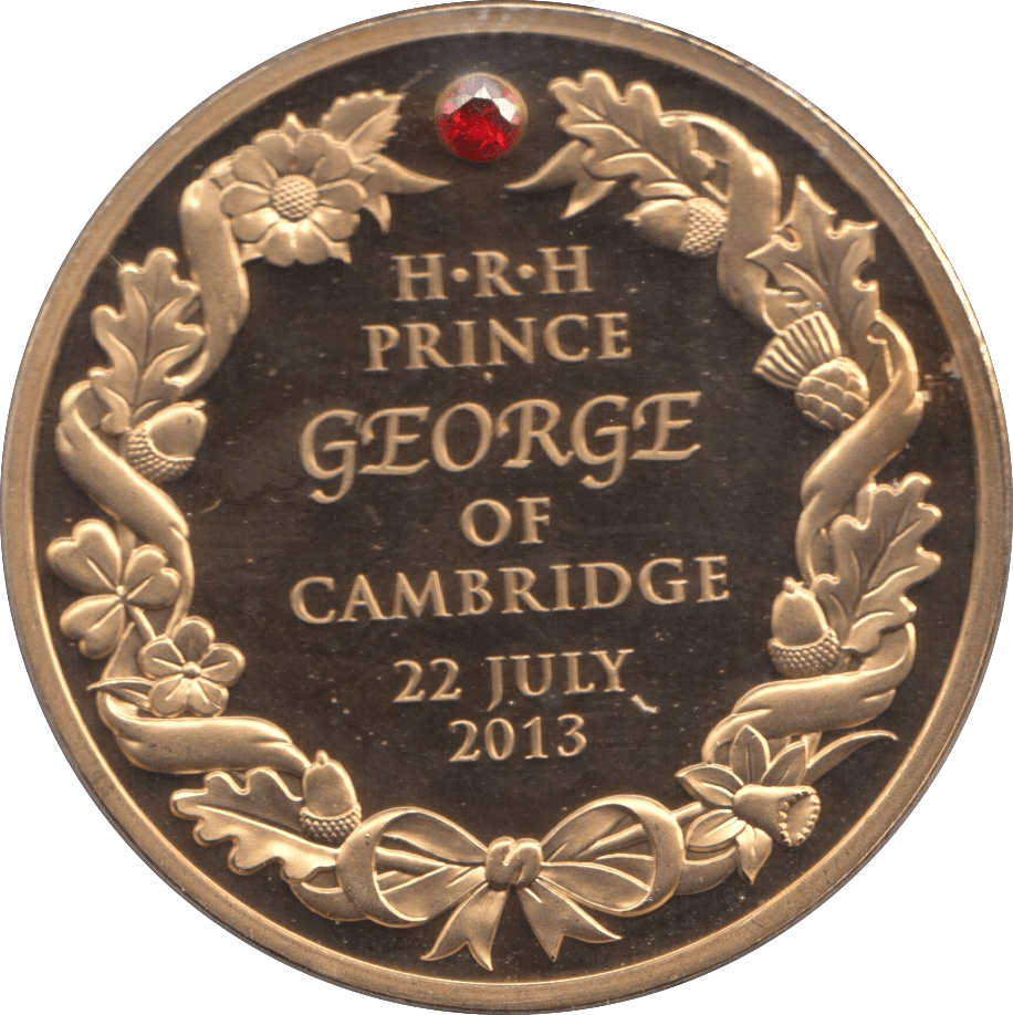 2013 BIRTH OF PRINCE GEORGE MEDALLION F168 - MEDALS & MEDALLIONS - Cambridgeshire Coins
