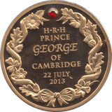 2013 BIRTH OF PRINCE GEORGE MEDALLION F168 - MEDALS & MEDALLIONS - Cambridgeshire Coins