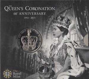 2013 BRILLIANT UNCIRCULATED £5 COIN PRESENTATION PACK QUEEN'S CORONATION - £5 BU PACK - Cambridgeshire Coins