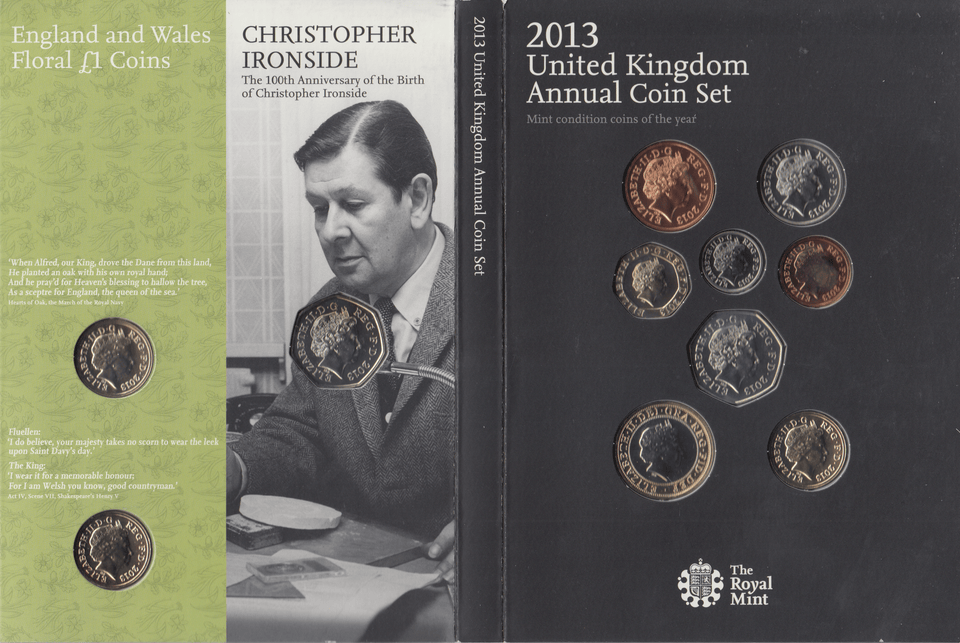 2013 BRILLIANT UNCIRCULATED ANNUAL COIN YEAR SET - Brilliant Uncirculated Year Sets - Cambridgeshire Coins