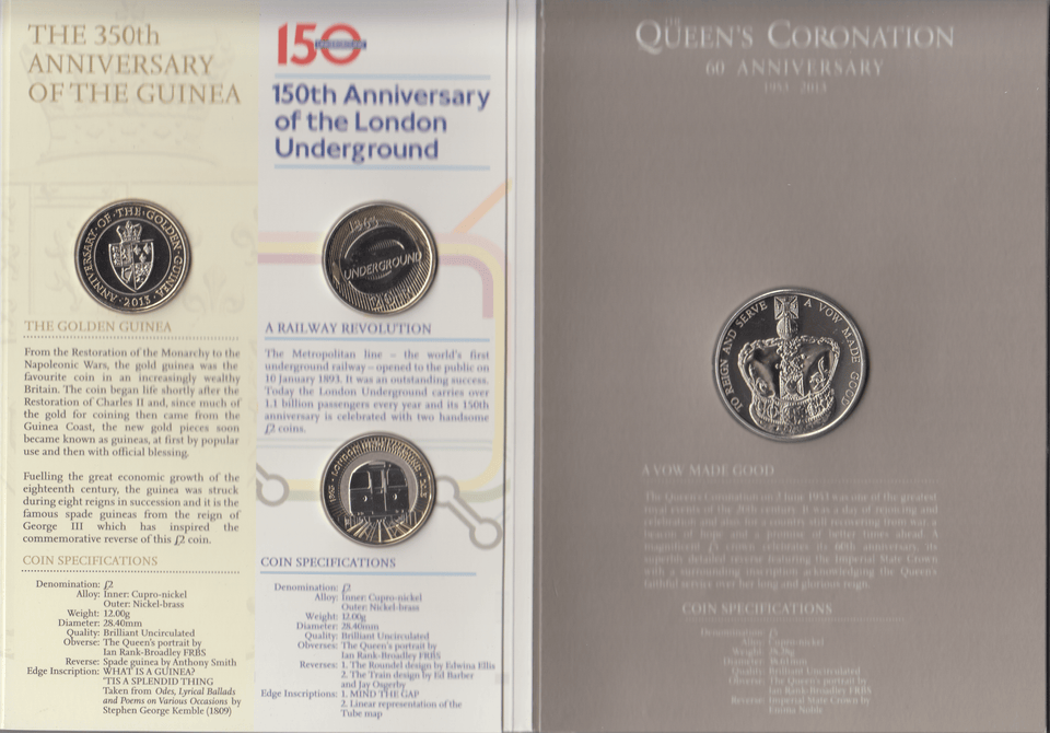 2013 BRILLIANT UNCIRCULATED ANNUAL COIN YEAR SET - Brilliant Uncirculated Year Sets - Cambridgeshire Coins