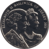 2013 BU FIVE POUNDS ELIZABETH CORONATION - WORLD COINS - Cambridgeshire Coins