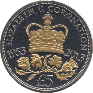2013 BU JERSEY CORONATION COIN FIVE POUNDS - WORLD COINS - Cambridgeshire Coins