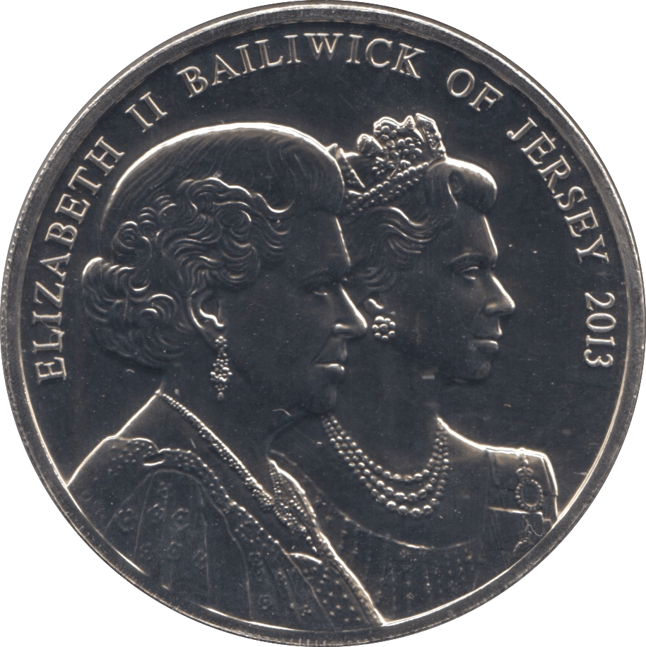 2013 BU JERSEY CORONATION COIN FIVE POUNDS - WORLD COINS - Cambridgeshire Coins