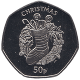 2013 CHRISTMAS 50P STOCKING ISLE OF MAN ( PROOF ) - 50P CHRISTMAS COINS - Cambridgeshire Coins