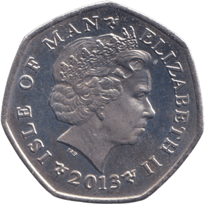 2013 CHRISTMAS 50P XMAS STOCKING ISLE OF MAN ( BUNC ) - 50P REGIONAL ISSUES - Cambridgeshire Coins