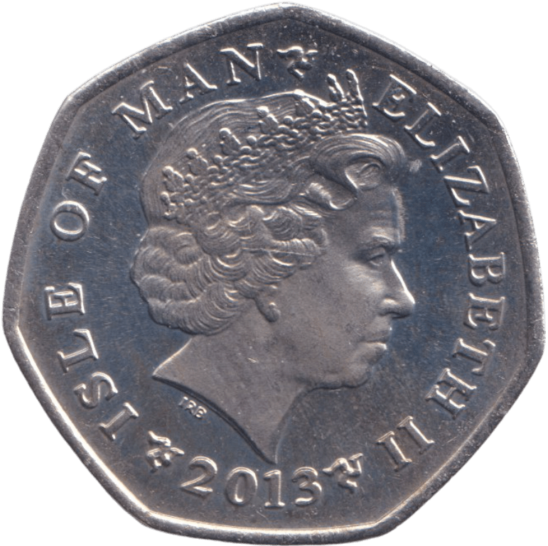 2013 CHRISTMAS 50P XMAS STOCKING ISLE OF MAN ( BUNC ) - 50P REGIONAL ISSUES - Cambridgeshire Coins