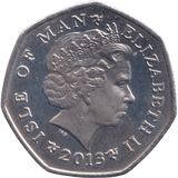 2013 CHRISTMAS 50P XMAS STOCKING ISLE OF MAN ( BUNC ) - 50P REGIONAL ISSUES - Cambridgeshire Coins