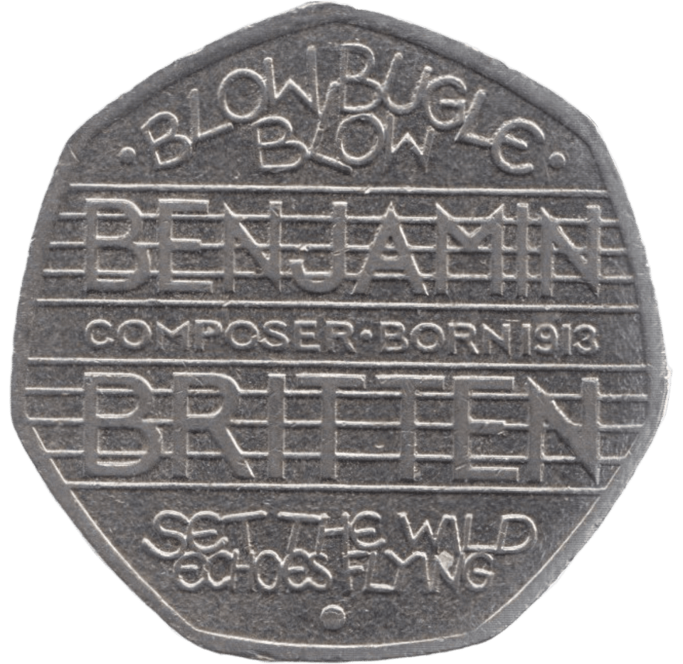 2013 CIRCULATED 50P BENJAMIN BRITTEN - 50P CIRCULATED - Cambridgeshire Coins