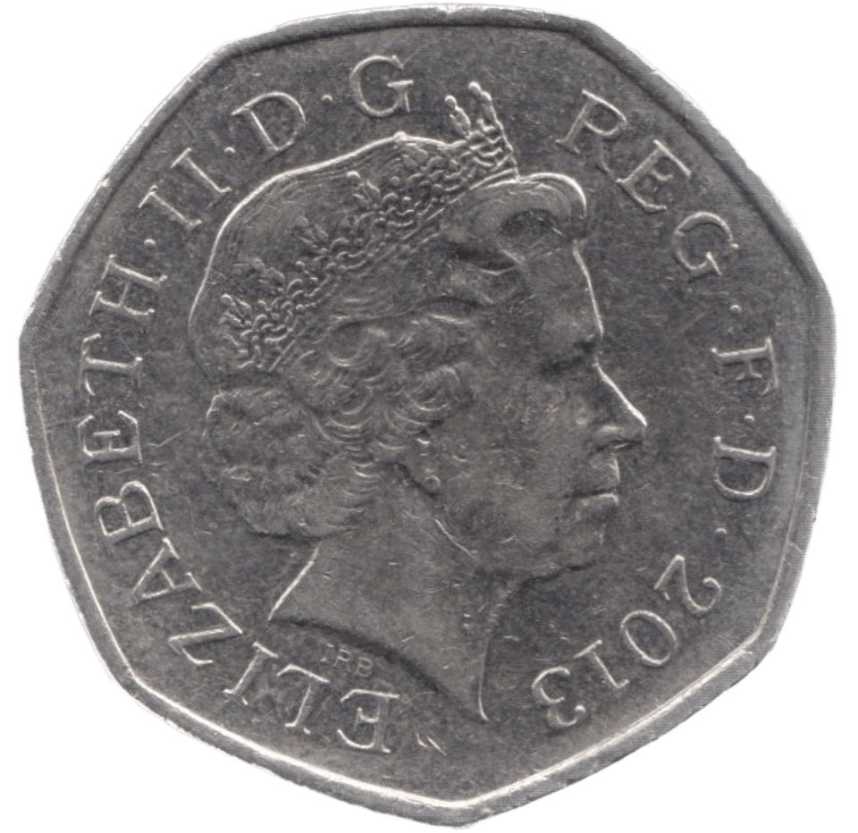 2013 CIRCULATED 50P SHIELD COAT OF ARMS - 50P CIRCULATED - Cambridgeshire Coins