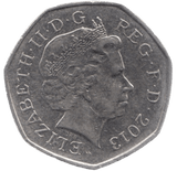 2013 CIRCULATED 50P SHIELD COAT OF ARMS - 50P CIRCULATED - Cambridgeshire Coins