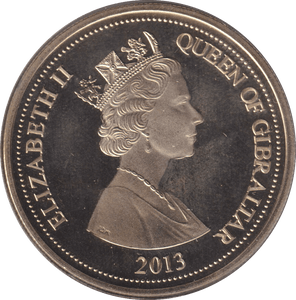 2013 CROWN GIBRALTAR - WORLD COINS - Cambridgeshire Coins