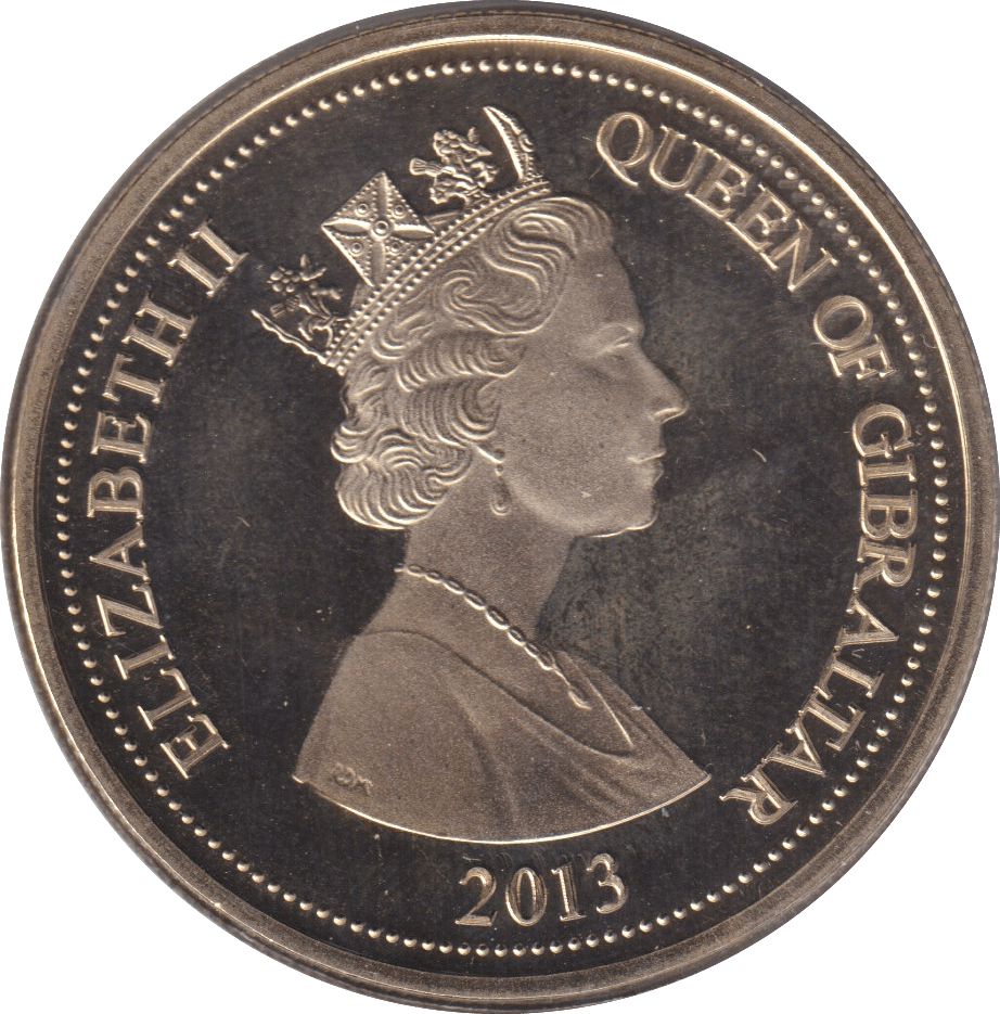 2013 CROWN GIBRALTAR - WORLD COINS - Cambridgeshire Coins