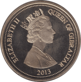 2013 CROWN GIBRALTAR - WORLD COINS - Cambridgeshire Coins