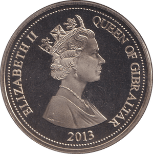 2013 CROWN GIBRALTAR - WORLD COINS - Cambridgeshire Coins