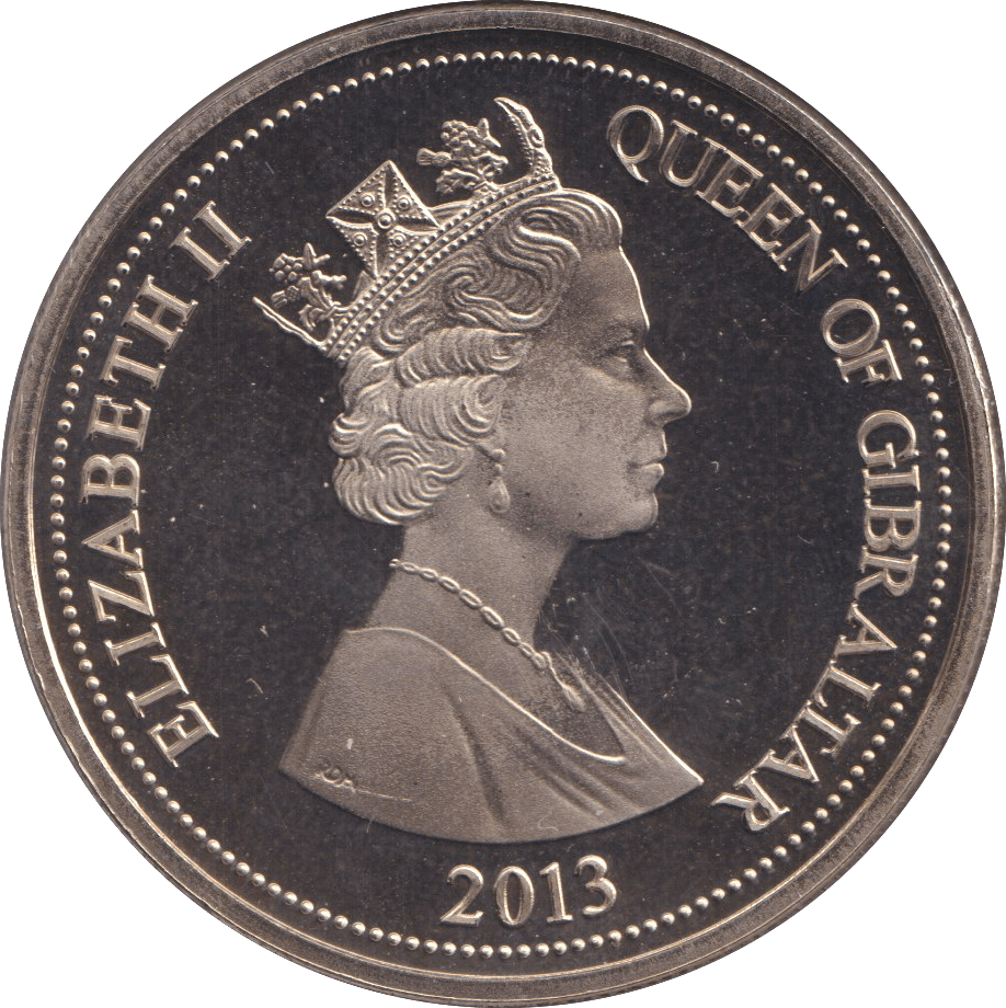 2013 CROWN GIBRALTAR - WORLD COINS - Cambridgeshire Coins